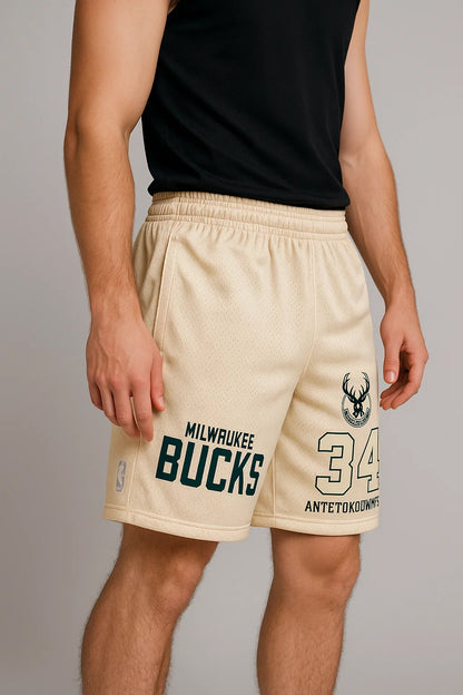 NBBA Branded Men's Polyester Short Golden Color MST-02