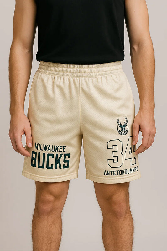 NBBA Branded Men's Polyester Short Golden Color MST-02