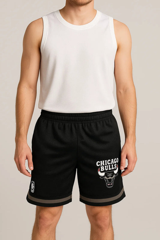 NBBA Boy's & Men's Polyester Shorts Black Color BST-09