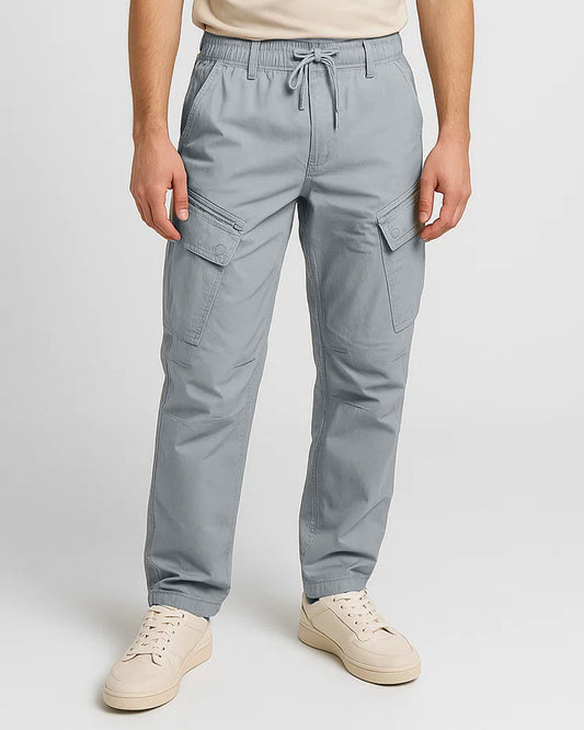 Zelig Branded Cargo Men's Stone Grey Color CFP-14