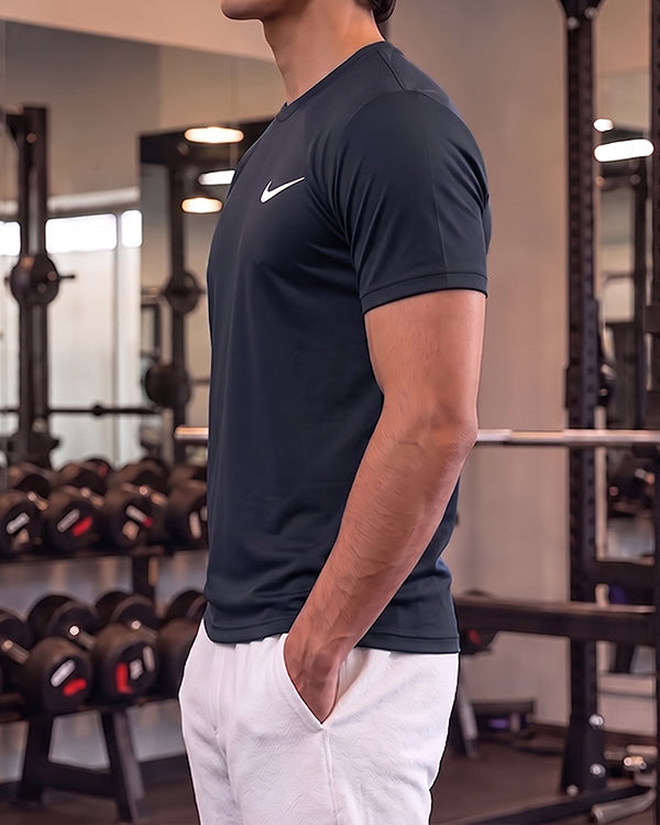 Nikk Branded Men's Essential Performance Athletic T-Shirt - Navy Blue MDT-51