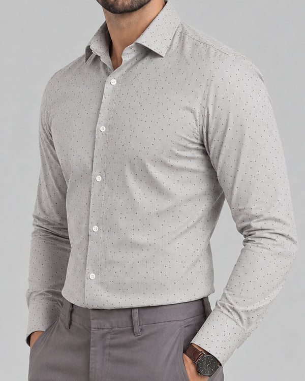 Calvy Klien Branded Mens Formal Shirt-Sky Blue Linear MFS-59