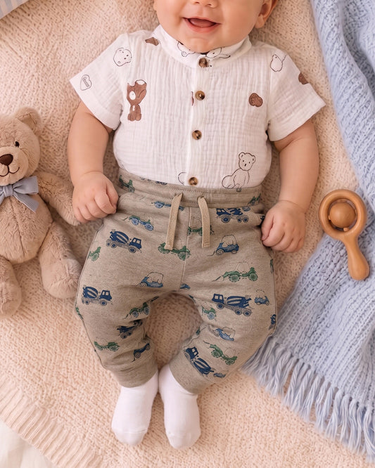 Branded Kids Trouser Light Brown Color KUT-04
