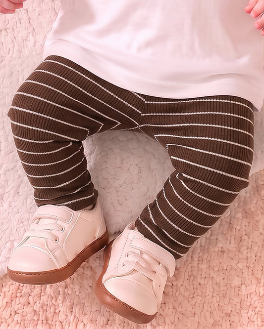 Branded Girl's Tigts Brown Color with White stripes  GTD-02