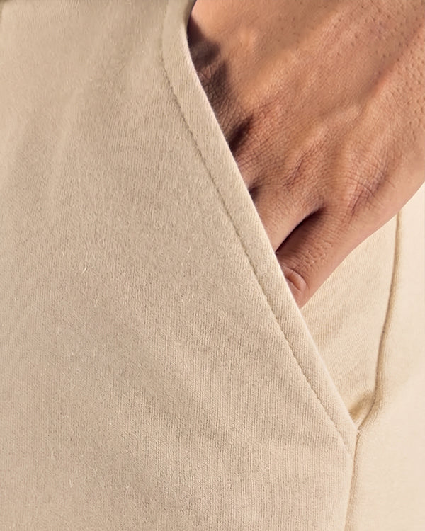 Bersk Branded Uni-Sex Trouser Cream Colour UT-51
