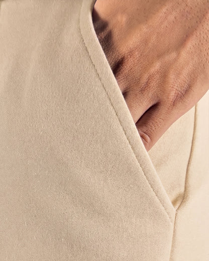 Bersk Branded Uni-Sex Trouser Cream Colour UT-51