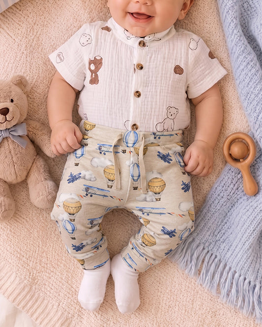Branded Kids Trouser Cream Color KUT-06