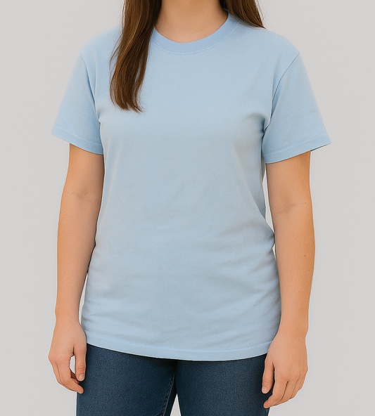 Pretty Ltl things Branded Women's Light Blue Color T-shirt WT-01