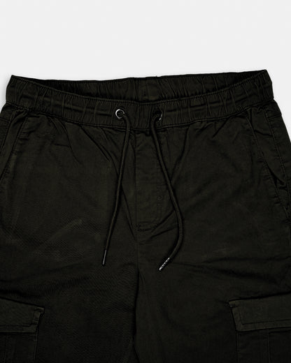 KIiabie Branded Men’s Premium Cargo Joggers – Black CFP-48