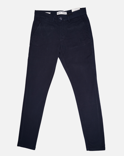 BERSK Branded Men's Slim Fit Chino Pant Navy Blue Color MCP-16