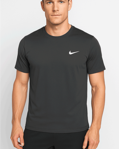 NIKK Branded Men's Dri-fit T-shirt Dark Grey Color MDT-03