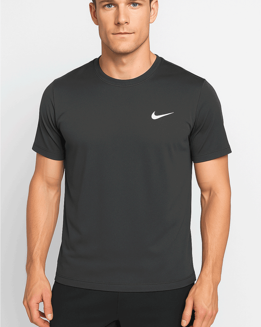 NIKK Branded Men's Dri-fit T-shirt Dark Grey Color MDT-03