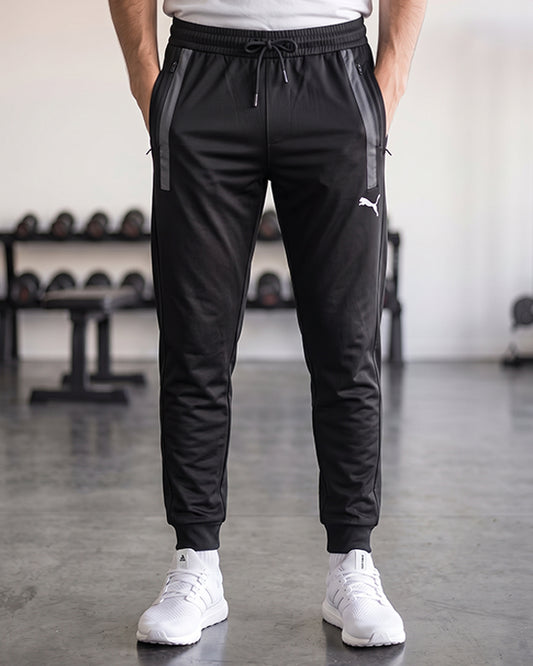 PUMAY Men’s Sports Dry Fit Jogger Trouser – Black MDTR-09