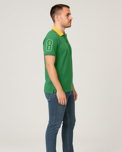 Girodano Branded Polo T-shirt Green Color Mpt-62