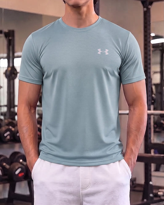 Under Armr Men’s Performance Training Dry Fit T-Shirt – Sky Blue MDT-38