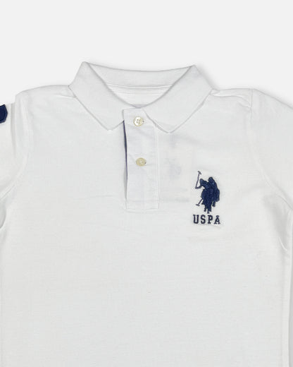 US Pollo Branded Men's Polo T-shirt White Color MPT-17