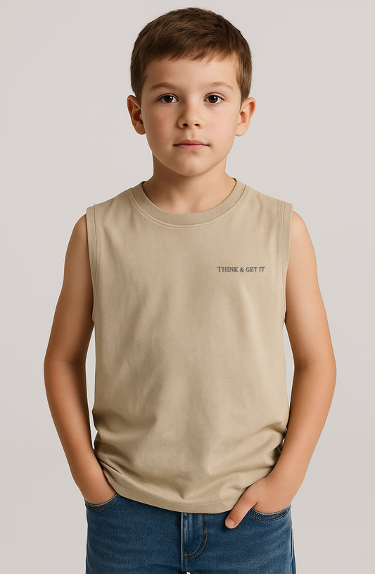 ZARRAA Branded Boy's Sando Off White Color BSO-04