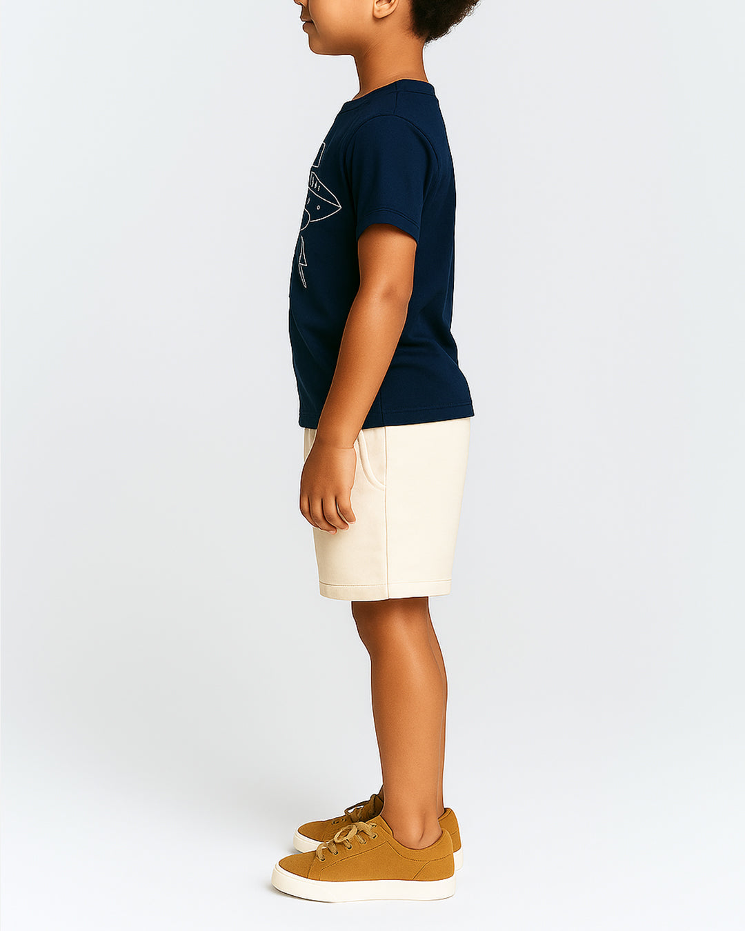 ZARRAA Boy's Premium Shorts Off White Color BST-10