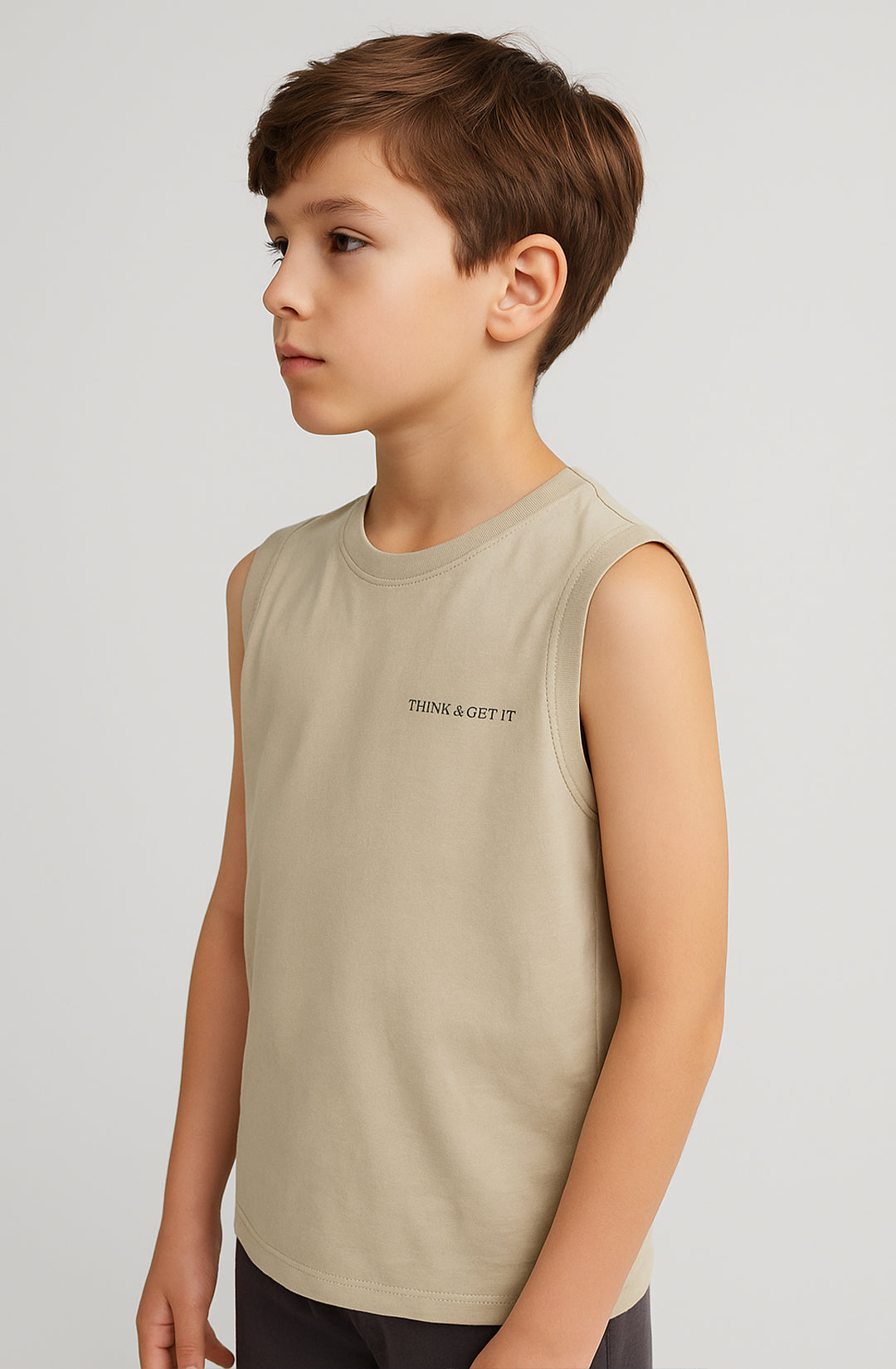 ZARRAA Branded Boy's Sando Off White Color BSO-04