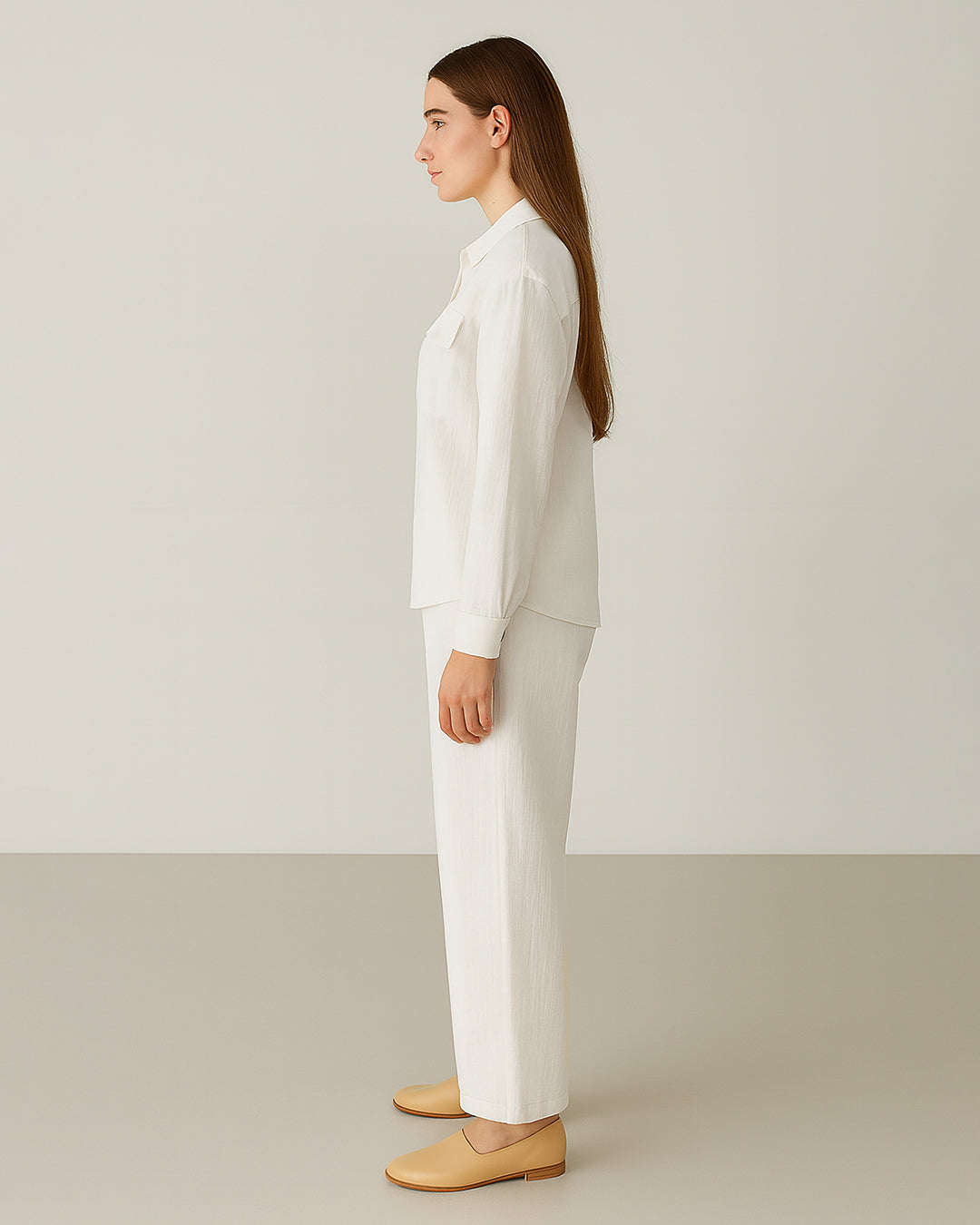 Spark Branded Women’s Premium Co-ord Set – White WCS-28