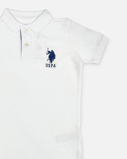US Pollo Branded Men's Polo T-shirt White Color MPT-17