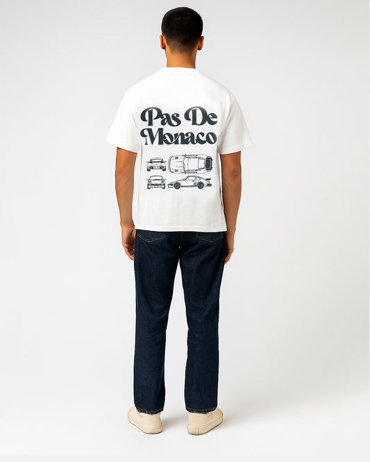 Pas Monaco Branded Men's White Tee MT-23
