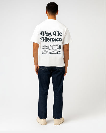 Pas Monaco Branded Men's White Tee MT-23