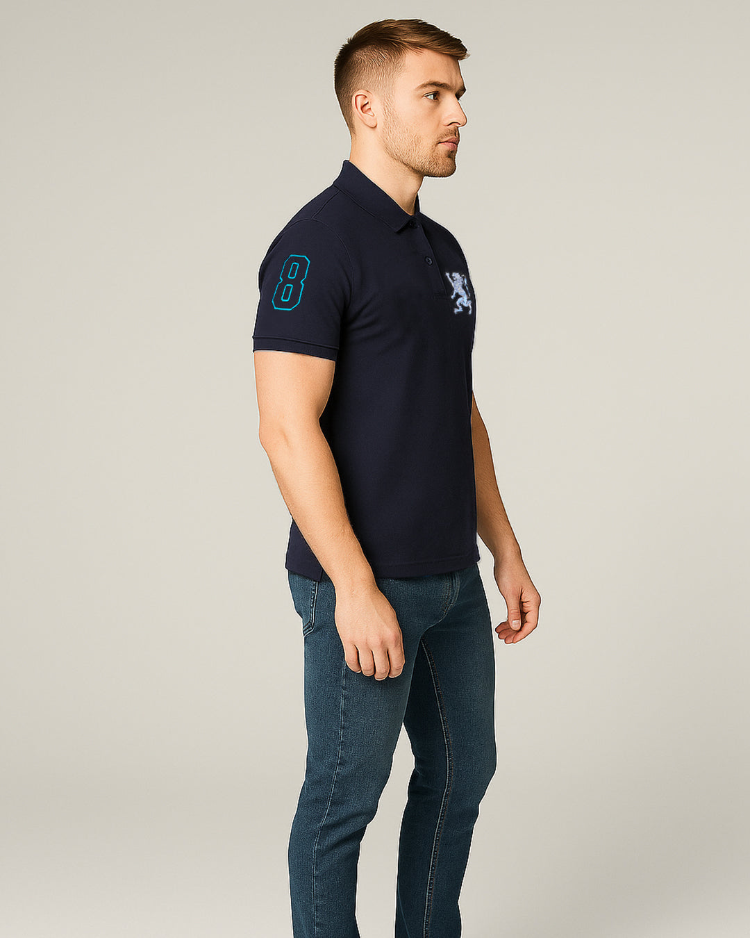 Girodano Branded Polo T-shirt Black Color Mpt-55