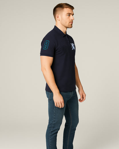Girodano Branded Polo T-shirt Black Color Mpt-55
