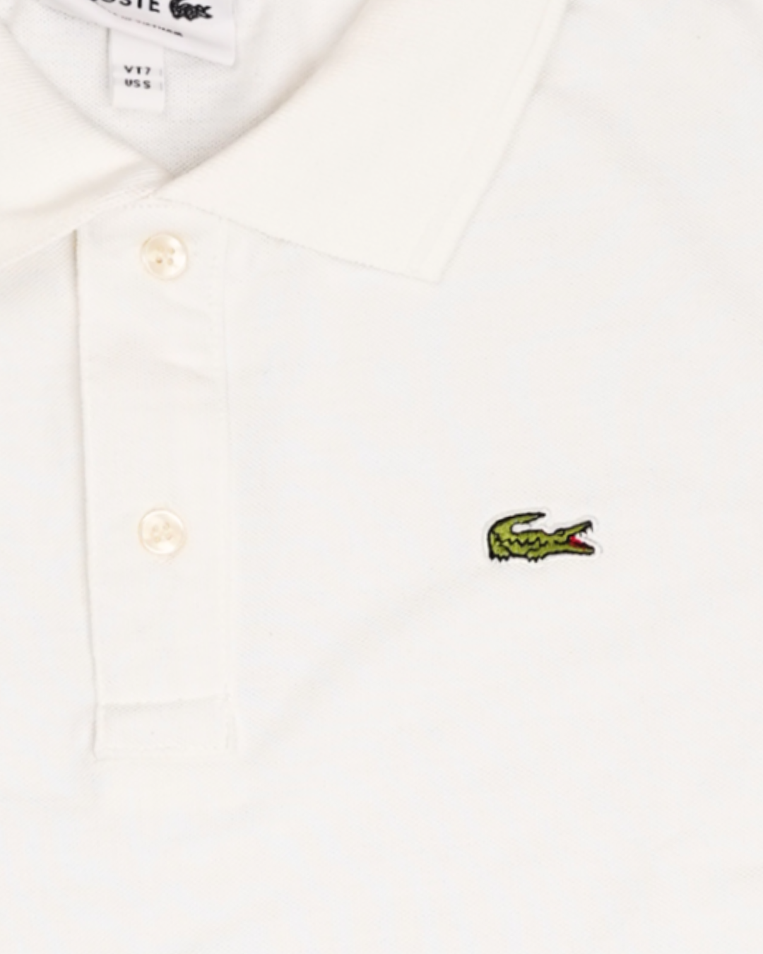 Lacostie Branded Polo T-shirt White Color Mpt-38