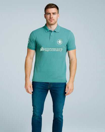 Girodano Branded Polo T-shirt Aqua Blue Color Mpt-60