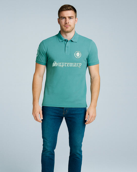 Girodano Branded Polo T-shirt Aqua Blue Color Mpt-60