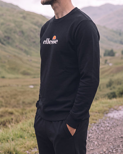 Branded Mens Black Crewneck Sweatshirt Sp-33