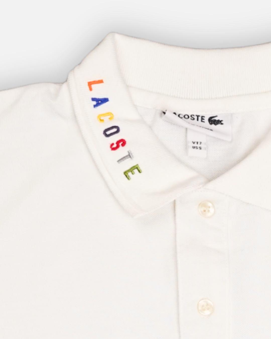 Lacostie Branded Polo T-shirt White Color Mpt-38