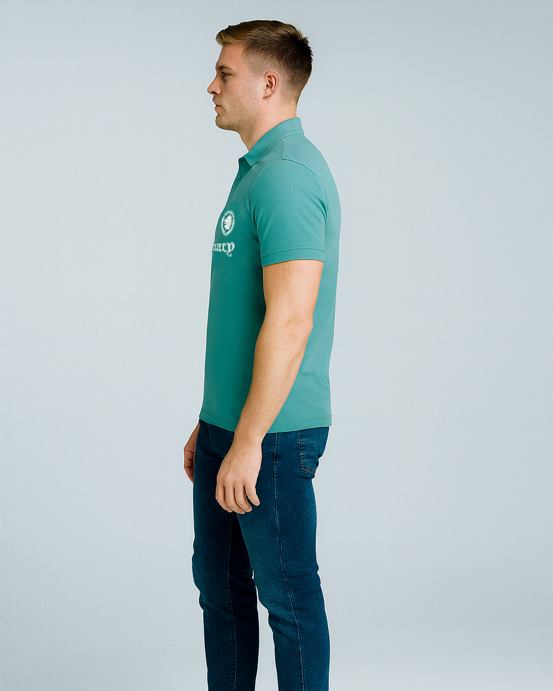 Girodano Branded Polo T-shirt Aqua Blue Color Mpt-60