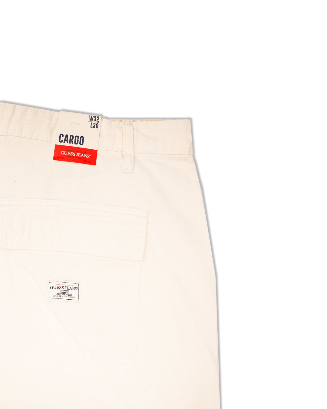 Guss Branded Wild Leg Cargo Men's Off White Color CFP-18