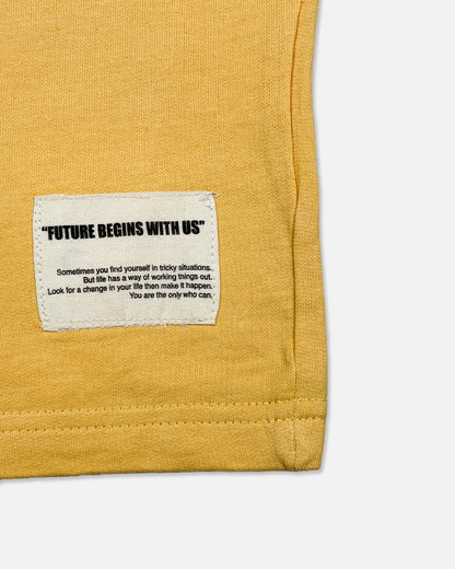 ZARRAA Branded  Boy's Yellow Color T-shirt BTS-12
