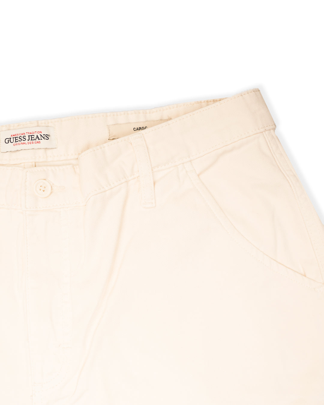 Guss Branded Wild Leg Cargo Men's Off White Color CFP-18