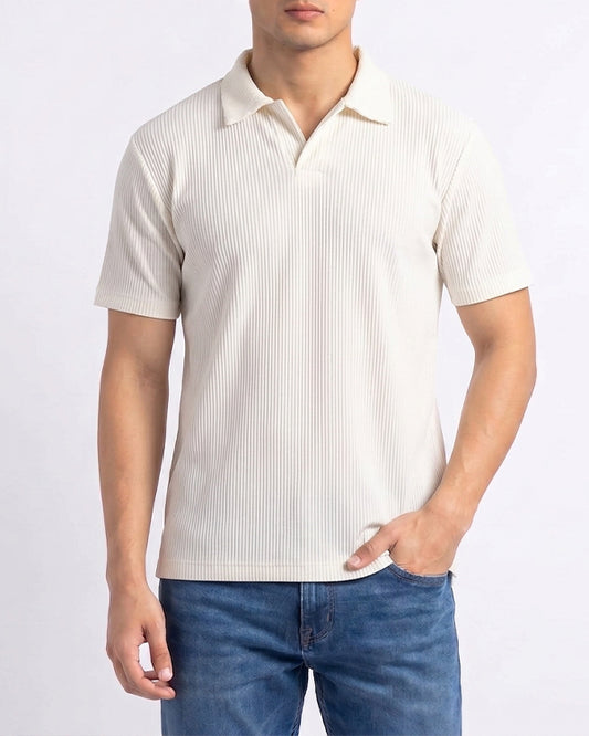 Men’s Premium Cotton Polo Shirt – Off White MPT-69