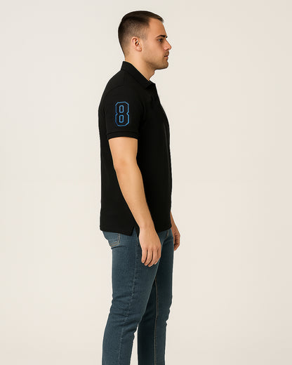 Girodano Branded Polo T-shirt Black Color Mpt-53