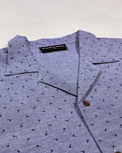 Pegadoor Branded Casual Half Sleeves Shirt Blue Color MCS-03