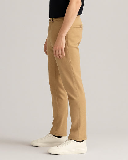 Spring Fld Branded Men's Slim Fit Chino Pant Camel Brown Color MCP-01