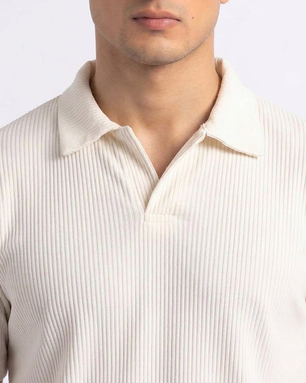 Men’s Premium Cotton Polo Shirt – Off White MPT-69