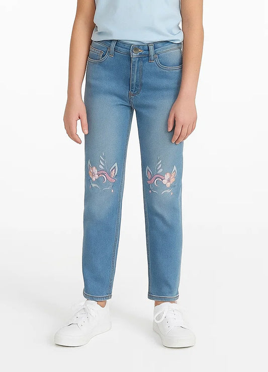 Branded Girl's Embroided Jeans GJ-01