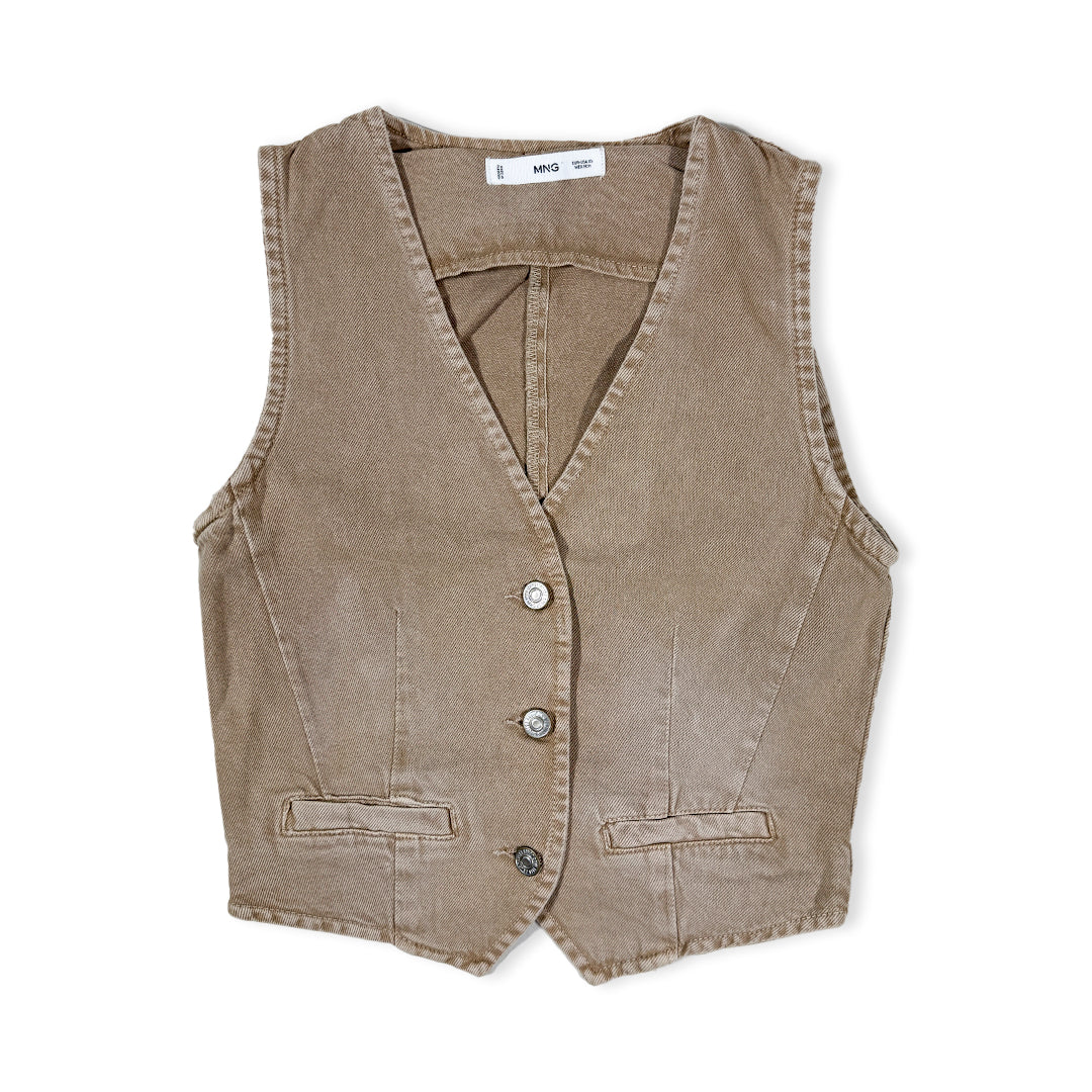 MNGO Women's Waist Coat Light Brown Color MWC-01