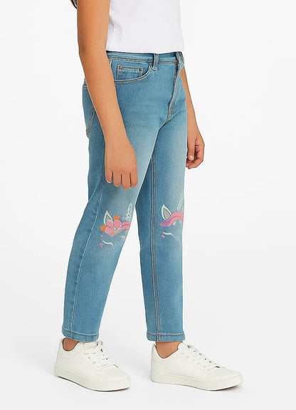Branded Girl's Embroided Jeans GJ-01