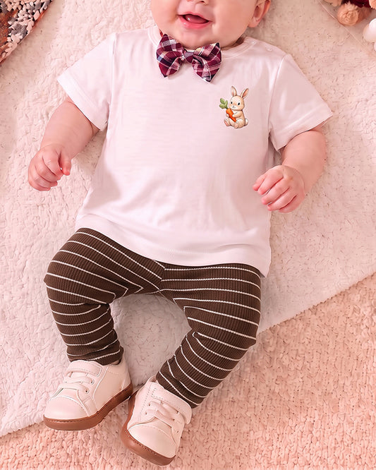 Branded Girl's Tigts Brown Color with White stripes  GTD-02