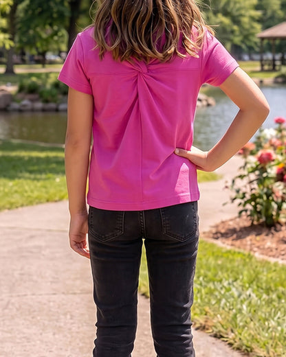 Branded Girl T-shirt Pink Color GTS-08