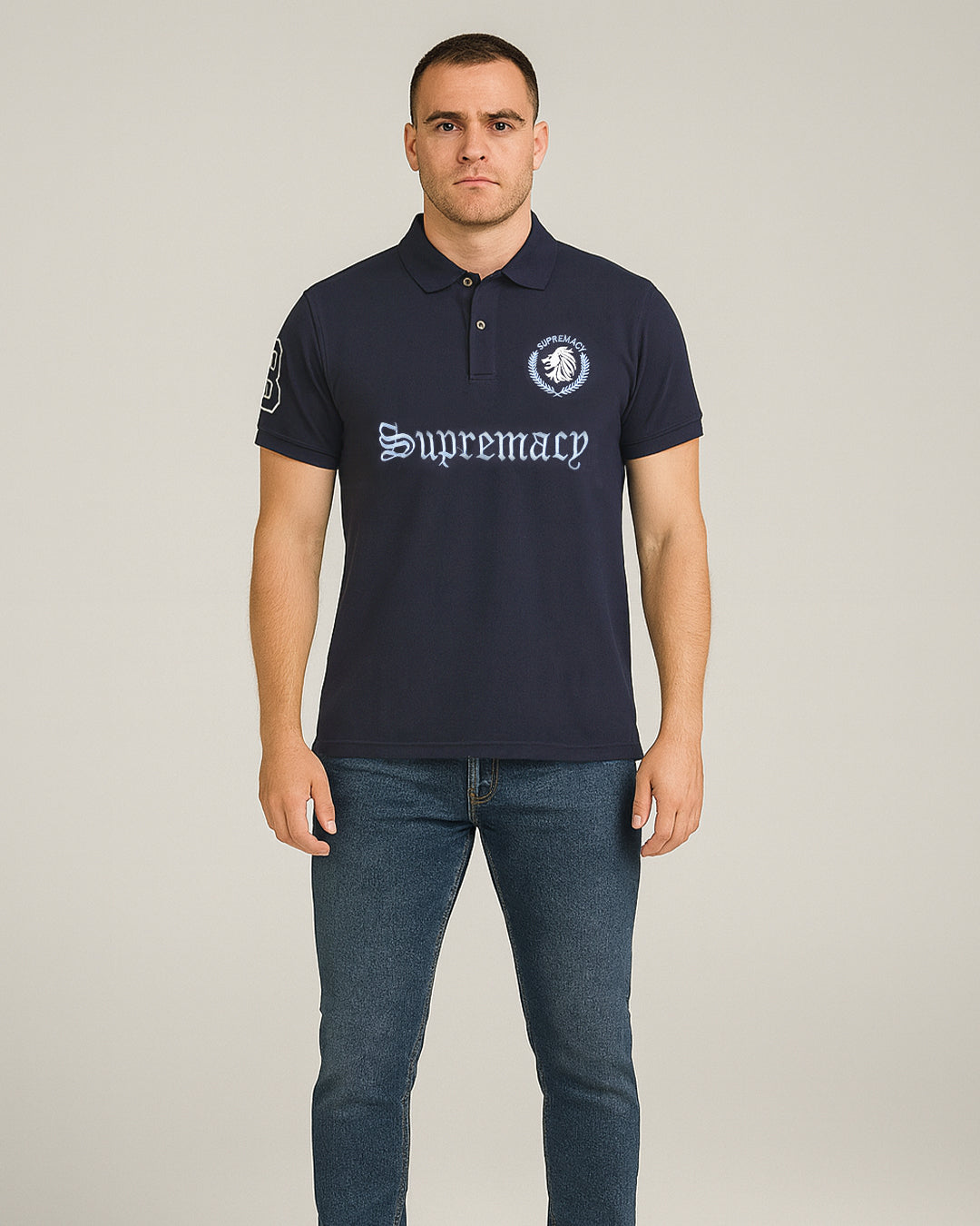 Girodano Branded Polo T-shirt Navy Blue Color Mpt-56