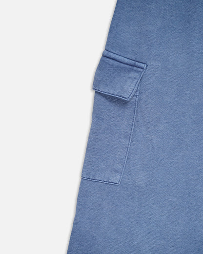 Zarraa Branded Girls Sky Blue Wide-Leg Cargo Trouser GT-01